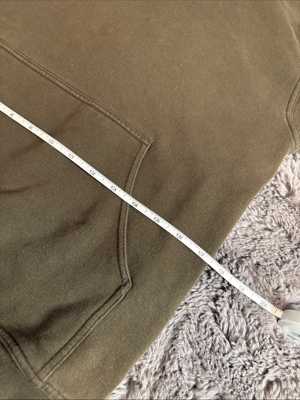 lululemon athletica Olive Green/Brown Pullover Hoodie
